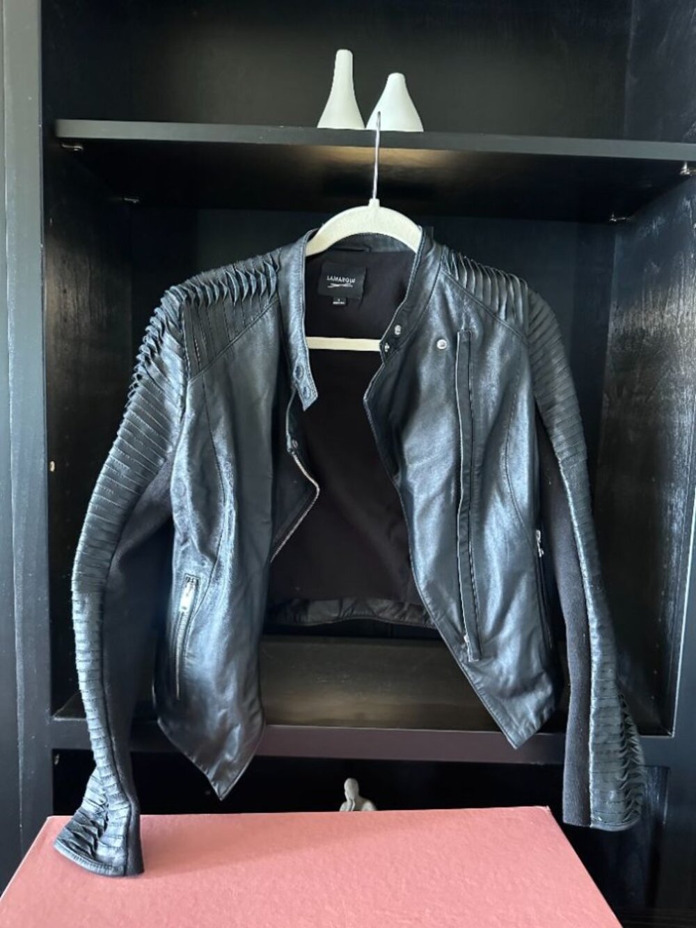 LAMARQUE Azra Black Leather Jacket